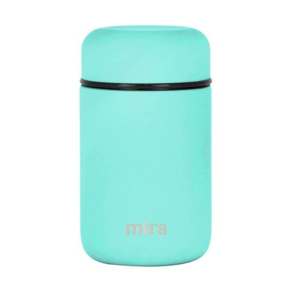 MIRA Tarro de comida de acero inoxidable aislado al_1