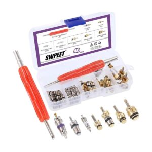 Swpeet 40 unids aire acondicionado válvula Core Kit AC_1