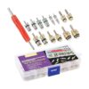 Swpeet 41 piezas R12 R134a AC Master Valve Core Kit de