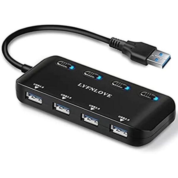 LYFNLOVE Expansor de puerto USB 3.0 ultra delgado_1