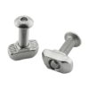 PZRT 50 tornillos de cabeza de botón M5 x 0.315 in