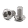 PZRT 50 tornillos de cabeza de botón M5 x 0.315 in