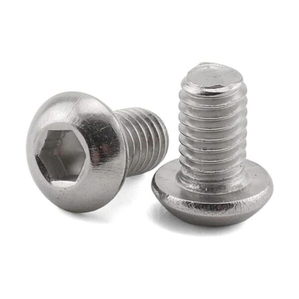 PZRT 50 tornillos de cabeza de botón M5 x 0.315 in