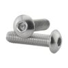 PZRT 50 tornillos de cabeza de botón M5 x 0.315 in