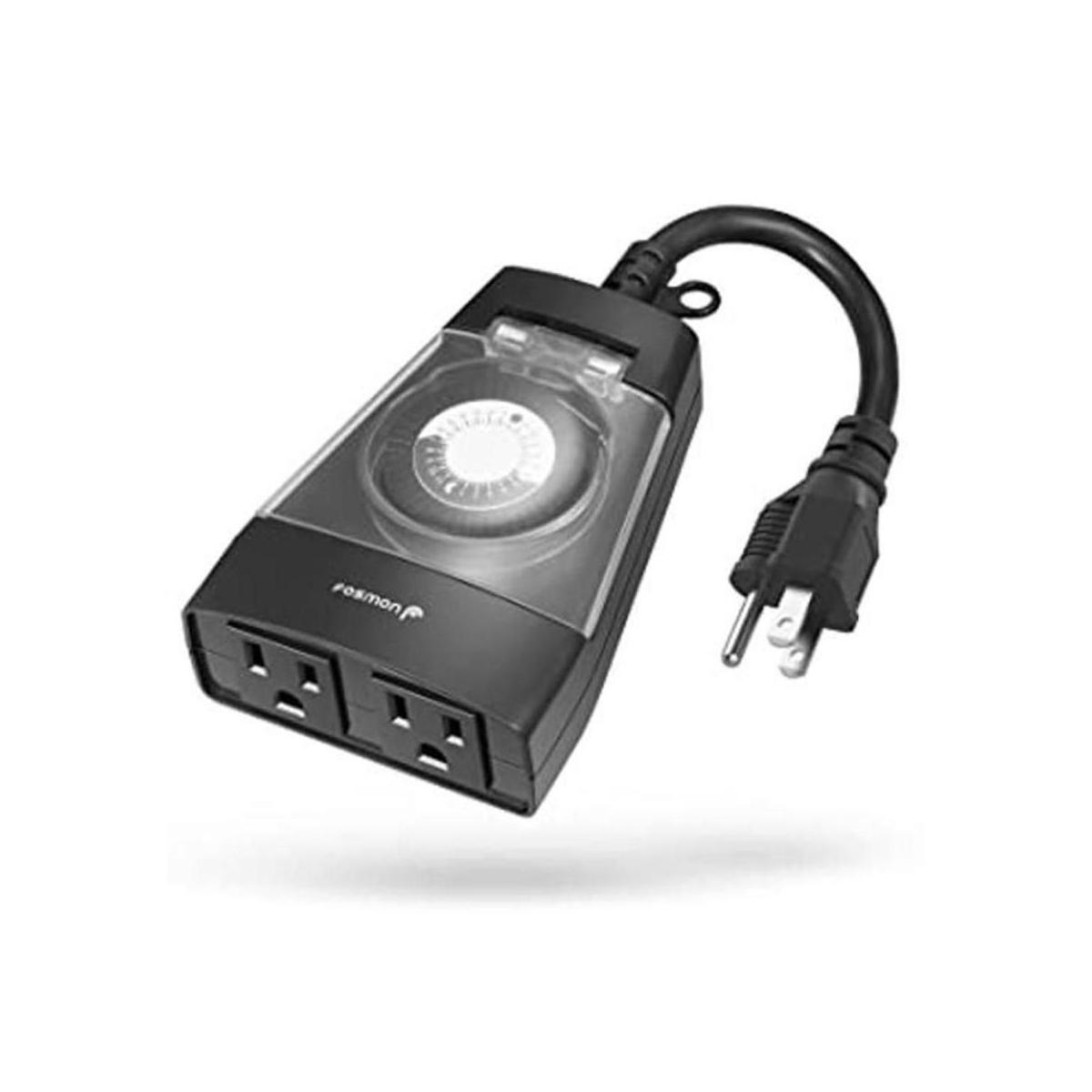 Fosmon Doble salida de temporizador para exteriores