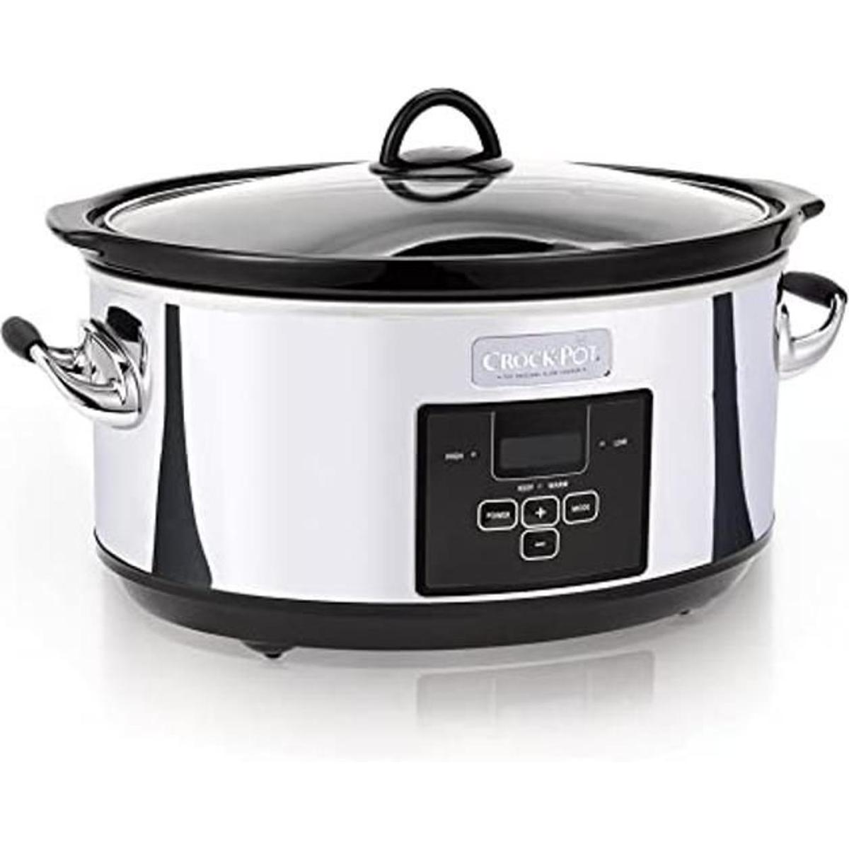 Crockpot Olla de cocción lenta de 7 cuartos con controles