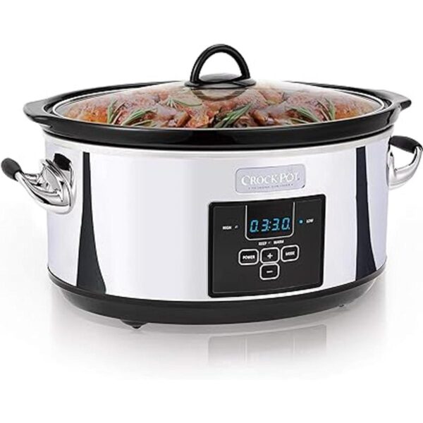 Crockpot Olla de cocción lenta de 7 cuartos con controles_2