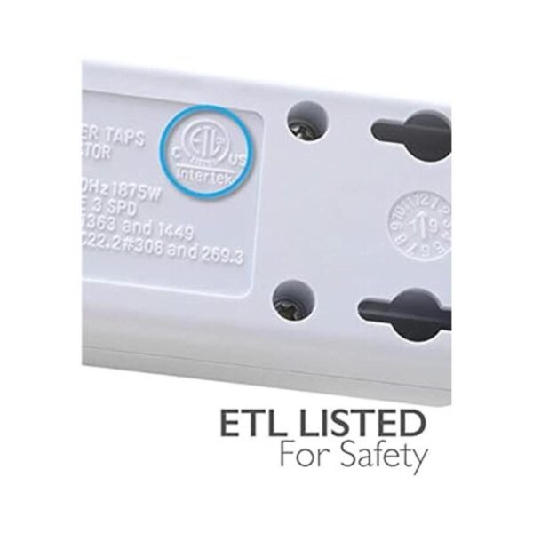 Fosmon Regleta protectora contra sobretensiones enchufe_6
