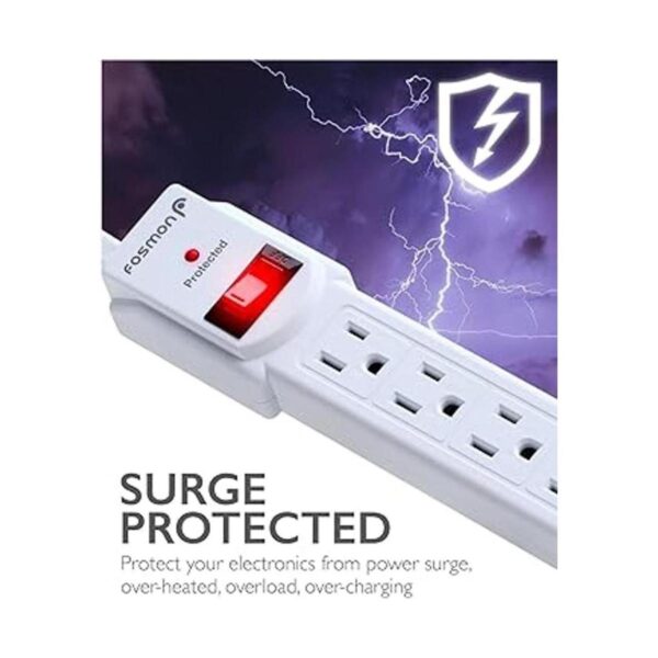 Fosmon Regleta protectora contra sobretensiones enchufe_4