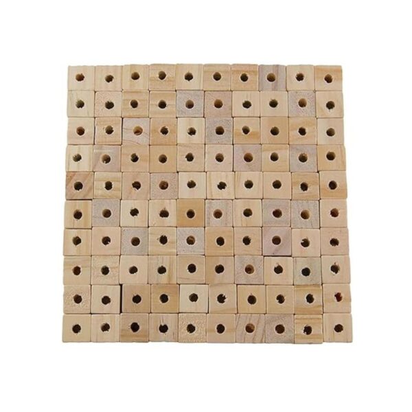 Cubos de madera de 0.5 in con agujeros 100 unidades_2