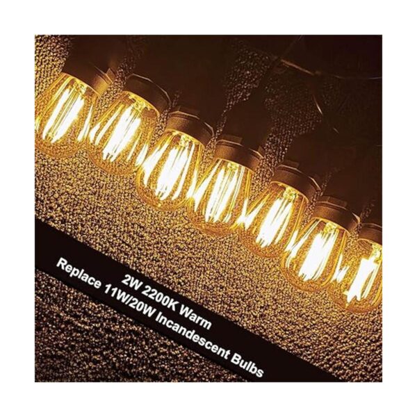 Hizashi 25 Pack 2200K LED S14 1 Watt Dimmable Bulb E26