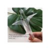 Material cuadrado acrílico transparente en blanco hoja