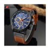Reloj de pulsera de cuero para hombre vestido casual_4