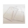 Material cuadrado acrílico transparente en blanco hoja