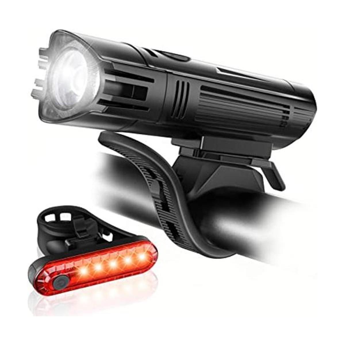 Ascher Juego de luces para bicicleta ultra brillantes