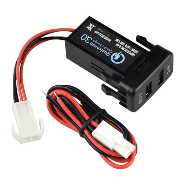 Cllena Enchufe de cargador de puerto USB dual de carga