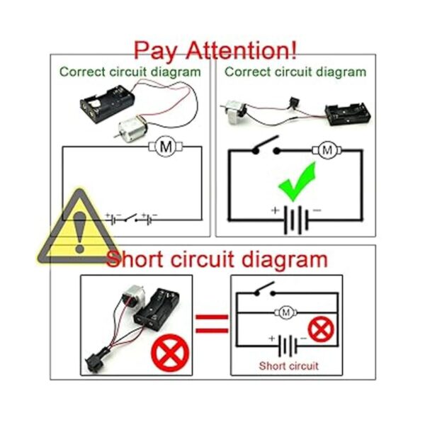 EUDAX Juego de 18 motores de CC mini motor eléctrico de_2