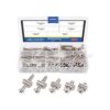 Glarks Juego surtido de 100 tornillos hexagonales M6 x