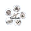 Glarks Juego surtido de 100 tornillos hexagonales M6 x