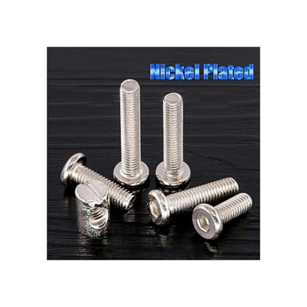 Glarks Juego surtido de 100 tornillos hexagonales M6 x