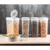 Pack de 4 envases herméticos para cereales y comida seca
