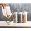 Pack de 4 envases herméticos para cereales y comida seca