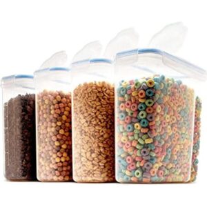 Pack de 4 envases herméticos para cereales y comida seca