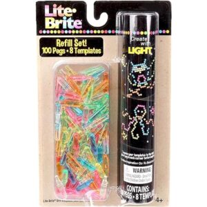 Lite Brite Paquete de repuesto para clavijas y plantillas_1