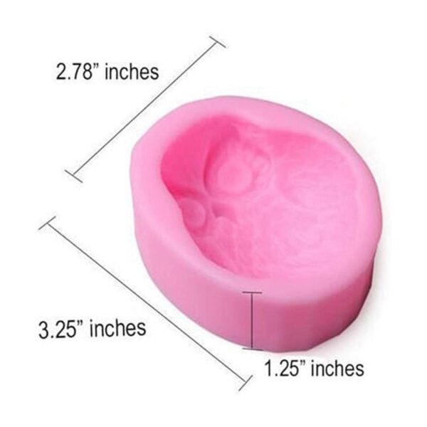 Molde de silicona para jabón hecho a mano diseño de búhos_2
