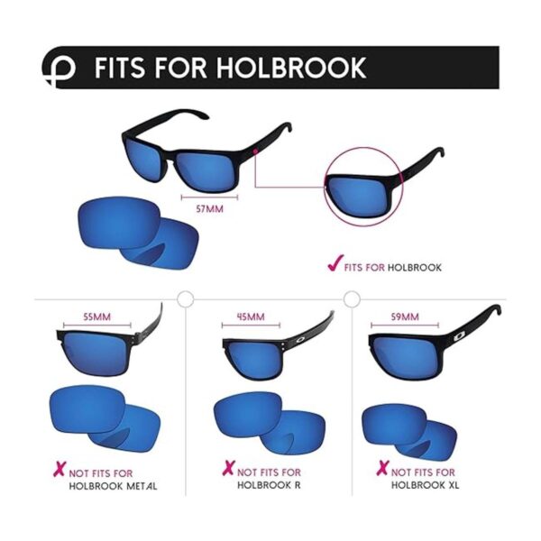 PapaViva Lentes de repuesto para Oakley Holbrook OO9102_2