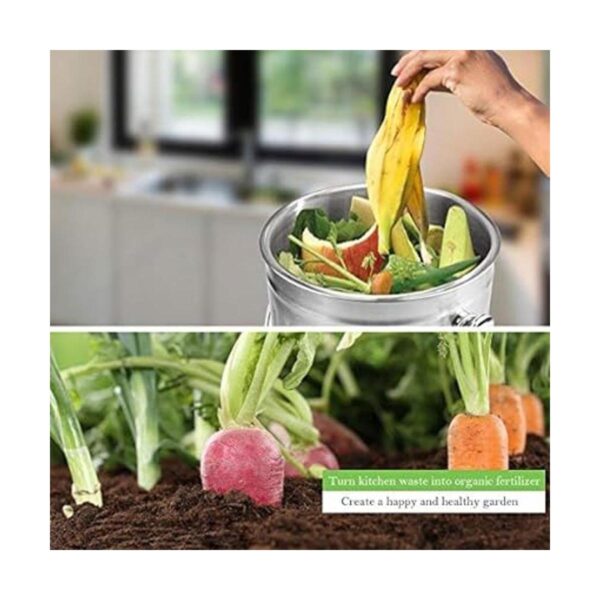 ENLOY Cubo de compostaje cubo de compost de acero_6