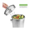 ENLOY Cubo de compostaje cubo de compost de acero_3