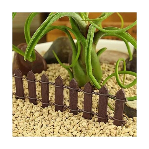 OUNONA Valla de jardín en miniatura para valla de madera
