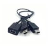 Cable divisor mini USB 1 a 2 Y Haokiang 1 pies11.8 in_3