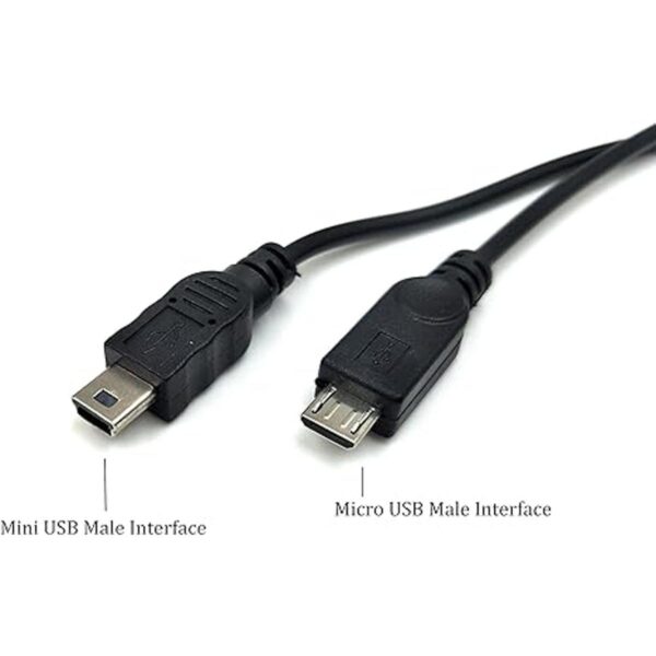 Duttek Mini USB Multi Cable de carga Mini USB Y Splitter_3