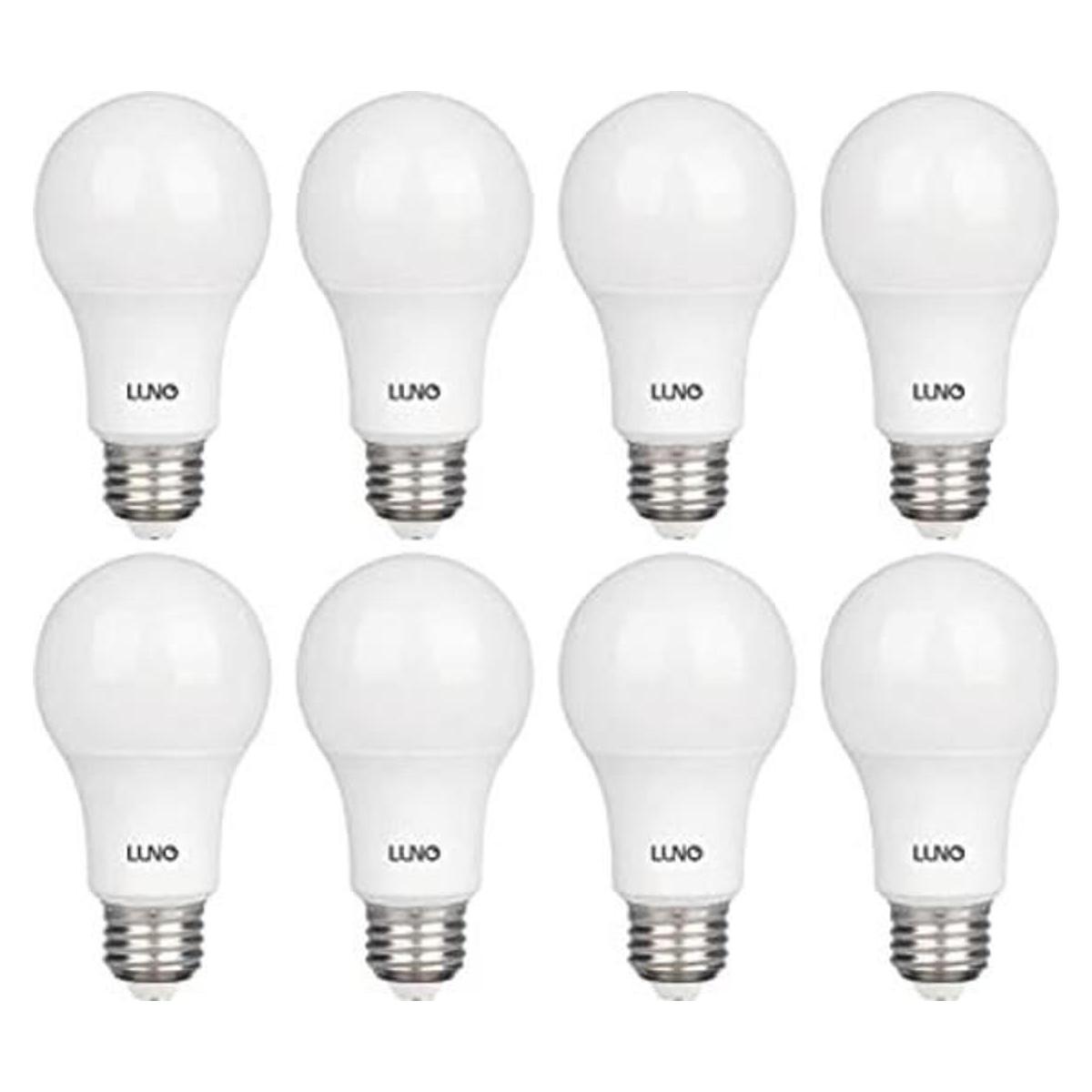 LUNO Bombilla LED A19 no regulable 9.0 W equivalente a