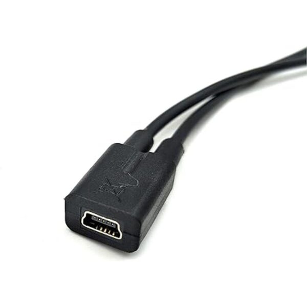 Duttek Mini USB Multi Cable de carga Mini USB Y Splitter_5