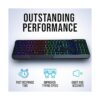 KLIM Chroma Teclado inalámbrico para juegos RGB versión_4