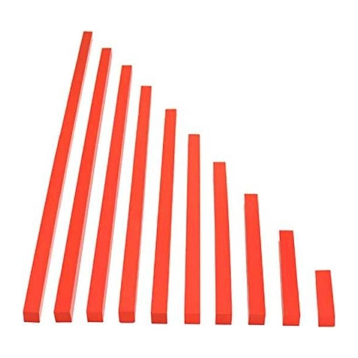 DANNI Madera Montessori Matemática juguetes rojo cañas