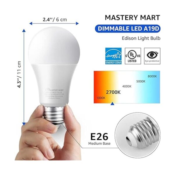 Bombillas LED de 9.5 W equivalente a 60 vatios A19 E26_2