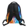 Mochila rosa floral para laptop de viaje con unicornio_5