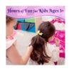 PREXTEX Mesa de maquillaje para niños con espejo y silla_4
