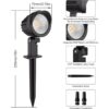 MEIKEE 7W LED Paisaje Luces Camino Luces de Baja Tensión_2