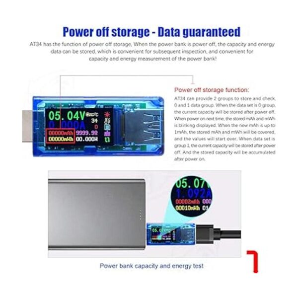 MakerHawk Probador USB 3.0 medidor de alimentación USB_5