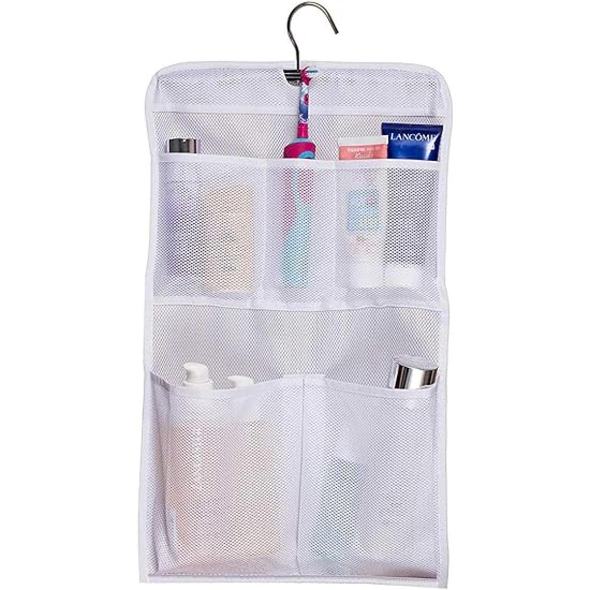MISSLO Organizador de ducha con 5 bolsillos enrollable