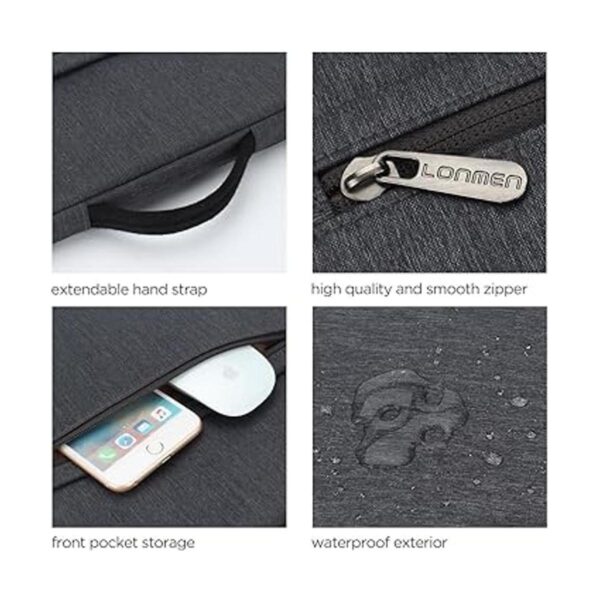 LONMEN Funda para portátil de 15.6 pulgadas resistente al_5