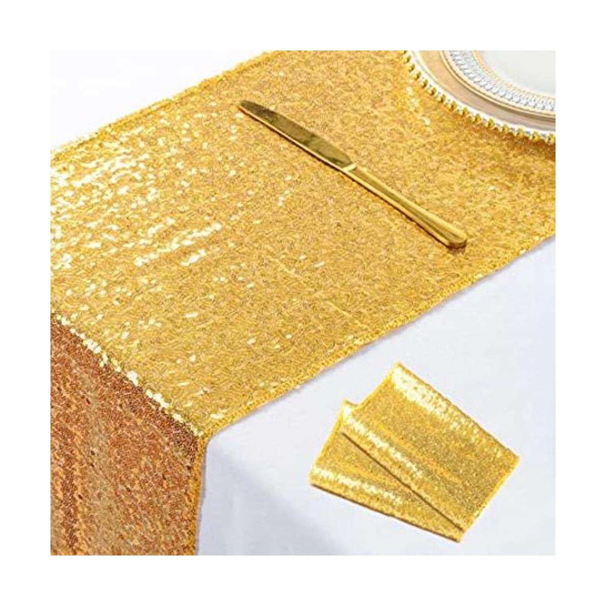 ShinyBeauty Camino de mesa rectangular 12x72 pulgadas