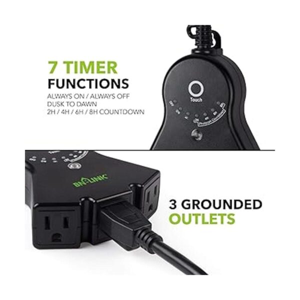 BNLINK Temporizador para exteriores con sensor de luz_2