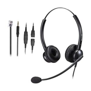 Auriculares de oficina con conector RJ9 para teléfono_1