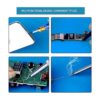 Kaisiking Alfombrilla de silicona para soldar alfombrilla
